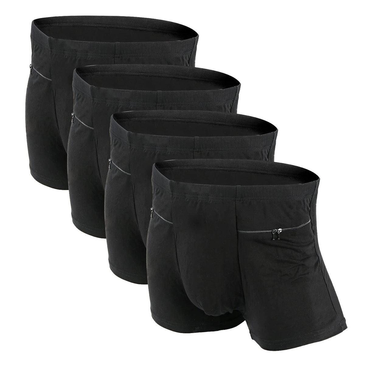 thumbnail image 2 of Men's Secret Pocket Underwear 2-Pack - Modal Travel Boxer Briefs With Hidden Pocket For Passport & Valuables 2 of 13