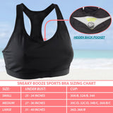 Sports Bra Hidden Flask Pouch – 25oz, Large, Leak Proof