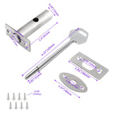 Stainless Steel Hidden Manager Tubewell Key Mortise Lock - Secret Stashing - Concealment Furniture, Diversion Safes, Home Security Safes