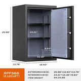 Biometric Fingerprint Fireproof Safe Box - Secret Stashing - Concealment Furniture, Diversion Safes, Home Security Safes