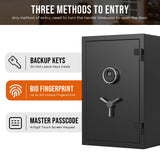 Biometric Fingerprint Fireproof Safe Box - Secret Stashing - Concealment Furniture, Diversion Safes, Home Security Safes