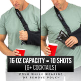 Arm Sling Flask – Hidden 16oz Alcohol Flask for Concerts & Events