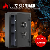 Biometric Fingerprint Fireproof Safe Box - Secret Stashing - Concealment Furniture, Diversion Safes, Home Security Safes