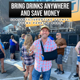 Arm Sling Flask – Hidden 16oz Alcohol Flask for Concerts & Events