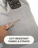 Anti Theft Backpack | Cut-Resistant Bag with Locking Strap, Lock and Waterproof Coating - Secret Stashing - Concealment Furniture, Diversion Safes, Home Security Safes