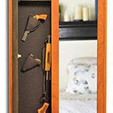 Stealth Wall Concealed Storage Cabinet with Mirror - Secret Stashing - Concealment Furniture, Diversion Safes, Home Security Safes