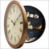 Plastic Wall Clock with Hidden Compartment - Secret Stashing - Concealment Furniture, Diversion Safes, Home Security Safes