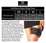 Garter Purse, Stays Put Silicone Grip & 2 Secured Pockets - Secret Stashing - Concealment Furniture, Diversion Safes, Home Security Safes