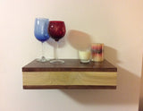 Rustic wood floating shelf with hidden compartment - Secret Stashing - Concealment Furniture, Diversion Safes, Home Security Safes