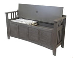 Entryway Bench with Locking Gun Concealment – Grey