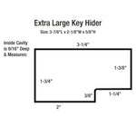 Lucky Line Extra Large Magnetic Key hider Case Key Holder for Large Keys (9121) - Secret Stashing - Concealment Furniture, Diversion Safes, Home Security Safes