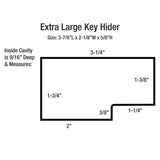 Lucky Line Extra Large Magnetic Key hider Case Key Holder for Large Keys (9121) - Secret Stashing - Concealment Furniture, Diversion Safes, Home Security Safes