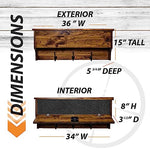 Rustic Coatrack Storage with RFID Lock – Distressed Gray