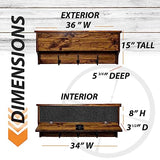 Rustic Coatrack Storage with RFID Lock – Distressed Gray