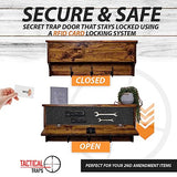 Rustic Coatrack Storage with RFID Lock – Distressed Gray