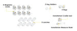 Adhesive Magnetic Cabinet Locks for Baby Safety (8 Locks, 2 Keys)