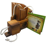 Wine Bottle Puzzle Lock – Wooden Brain Teaser Gift