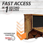 Rustic Coatrack Storage with RFID Lock – Distressed Gray