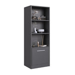 Modern Nightstand with Lockable Hidden Compartment