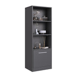Modern Nightstand with Lockable Hidden Compartment
