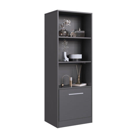 Modern Nightstand with Lockable Hidden Compartment
