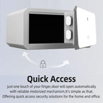 1.45 cu ft Biometric Safe with Keypad & Backup Key – White