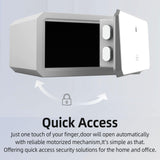 1.45 cu ft Biometric Safe with Keypad & Backup Key – White