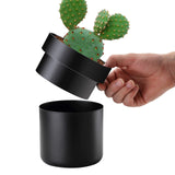 Flower Pot Diversion Safe with Key Lock