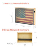 Wall Cabinet with Secret Drawer w Magnetic Lock - Secret Stashing - Concealment Furniture, Diversion Safes, Home Security Safes