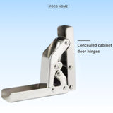 STRFNEXUS Heavy-Duty Nickel-Plated Concealed Cabinet Door Hinges