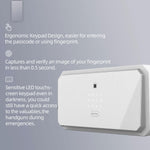 1.45 cu ft Biometric Safe with Keypad & Backup Key – White