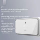 1.45 cu ft Biometric Safe with Keypad & Backup Key – White