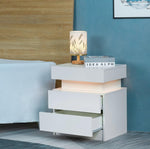 Nightstand with Flip-Top Hidden Storage Space