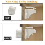 Adhesive Magnetic Cabinet Locks for Baby Safety (8 Locks, 2 Keys)