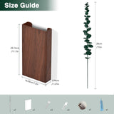 Wall Planter with Hidden Safe – Faux Eucalyptus Concealment Décor