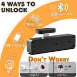 Invisible Smart Cabinet Lock – Bluetooth/RFID Keyless Drawer Lock
