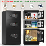 Extra Large Home Safe Fireproof Waterproof with 3 Doors - Secret Stashing - Concealment Furniture, Diversion Safes, Home Security Safes