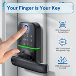 Keypad Fingerprint Door Lock for Front Door | Deadbolt Alternative