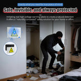 Hidden Wall Magnetic Vent Cover with High Voltage Warning