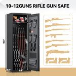 Large 10–15 Gun Safe Cabinet for Home | Quick-Access Rifle & Pistol