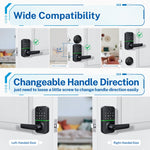 Keypad Fingerprint Door Lock for Front Door | Deadbolt Alternative