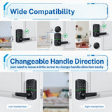 Keypad Fingerprint Door Lock for Front Door | Deadbolt Alternative