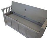 Entryway Bench with Locking Gun Concealment – Grey