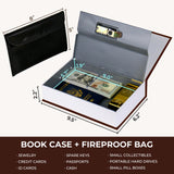 Book Safe with Combination Lock – Fireproof Diversion Safe