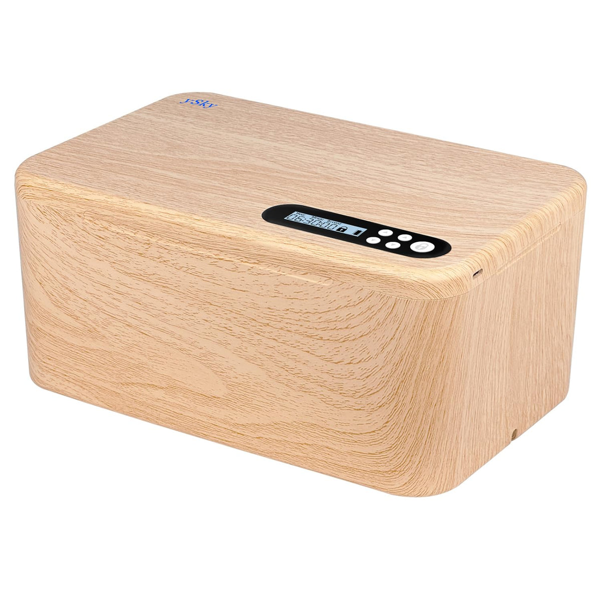 ySky Woodgrain Digital Time-Lock Habit Box – Secret Stashing
