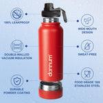 Diversion Safe Water Bottle, 28oz – Red & Blue
