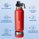 Diversion Safe Water Bottle, 28oz – Red & Blue