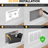Hidden Wall Safe with Real Air Vent Cover – Combo Lock
