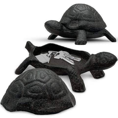 Cast Iron Turtle Hide-A-Key | Outdoor Hidden Key Holder