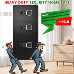 Extra Large Home Safe Fireproof Waterproof with 3 Doors - Secret Stashing - Concealment Furniture, Diversion Safes, Home Security Safes